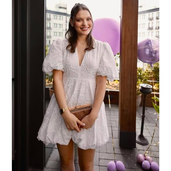 RARE!!! ZARA Blogger Fave Balloon Hem Mini Dress NWT 🤍 - Picture 10 of 16